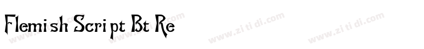 Flemish Script Bt Re字体转换